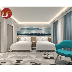 Ensemble de meubles en bois de chambre à coucher d'hôtel de meubles faits sur commande d'hôtel pour la chambre à coucher d'hôtel 5 étoiles