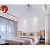 Ensemble de meubles de chambre d'hôtel en bois de luxe 5 étoiles personnalisés en usine Ensemble de chambre à coucher d'hôtel moderne