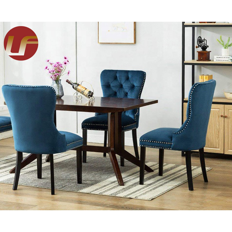 Nouvelle chaise de salle à manger en tissu rembourré de chaise de salle à manger de meubles de restaurant de luxe moderne