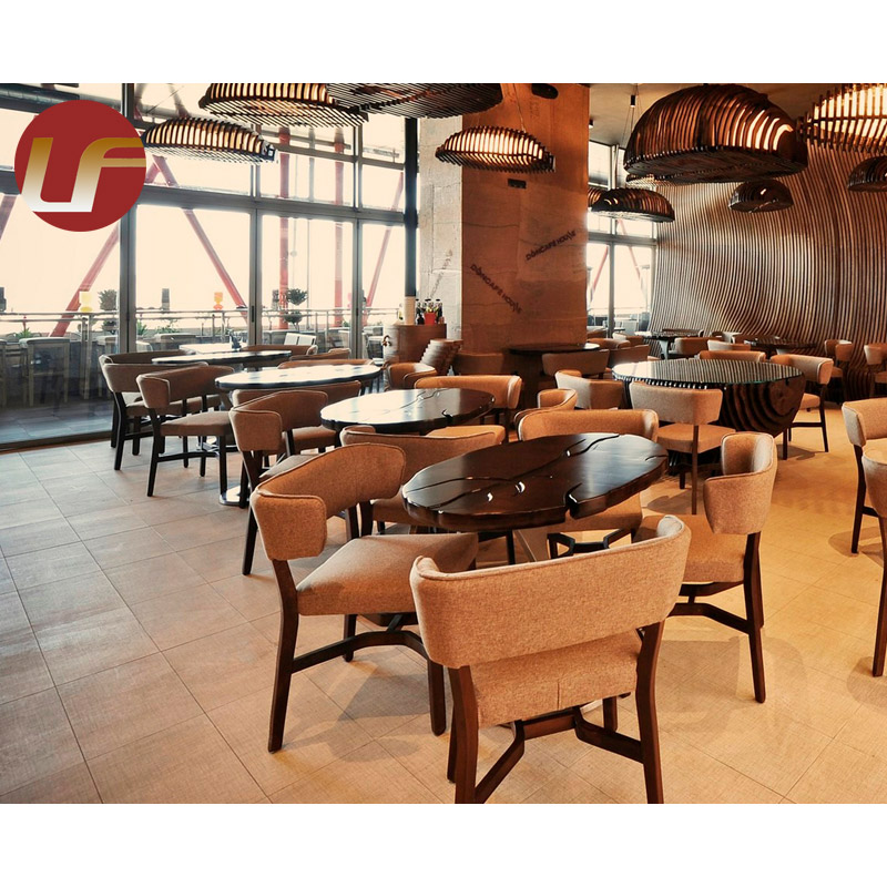 Table à manger et chaises en marbre rectangulaire en acier inoxydable Ensemble de meubles de salle à manger de luxe