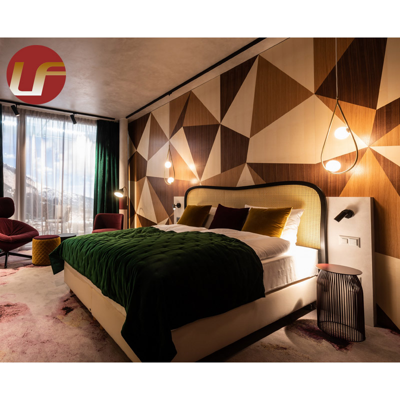 Popolar chinois personnalisent l'ensemble de meubles de chambre à coucher d'hôtel d'étoile de meubles d'hôtel