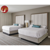 Ensemble de chambre d'hôtel de luxe en bois moderne de meubles de chambre à coucher d'hôtel adapté aux besoins du client