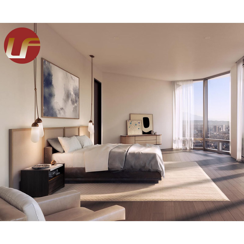 La chambre à coucher de meubles d'hôtel de cinq étoiles de meubles d'hôtel place le moderne de meubles d'hôtel de Hilton