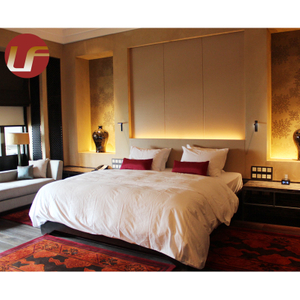 2 lits doubles bon marché de haute qualité dans des meubles de chambre à coucher d'hôtel