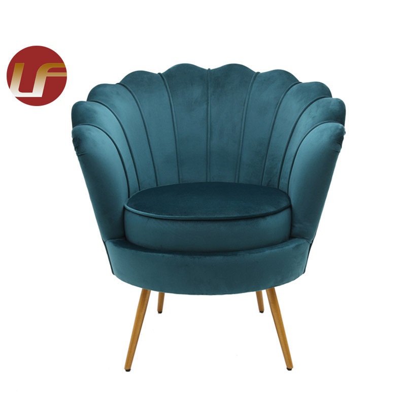 Sky Wholesale Nordic Velvet Modern Luxury Design Furniture Chaises de salle à manger Chaises de salle à manger avec pieds en métal Or
