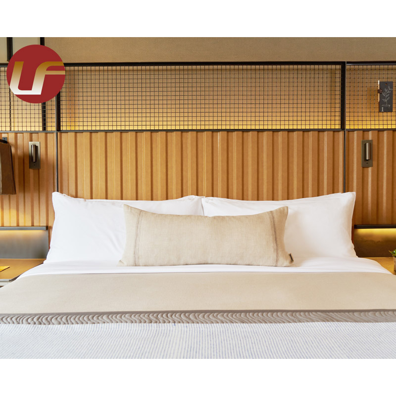 Chambre à coucher entièrement en bois de meubles de vert d'érable de fournisseur célèbre d'hôtel de la Chine de meubles d'hôtel pour le projet