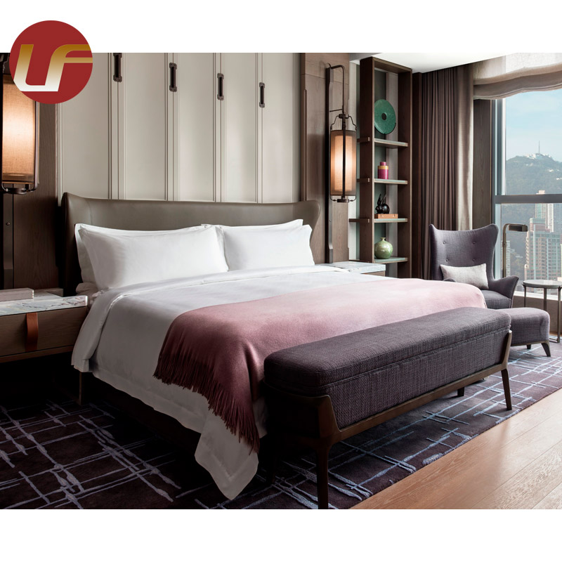 Mobilier de chambre à coucher de meubles de service d'OEM a placé des meubles à la maison d'hôtel de luxe