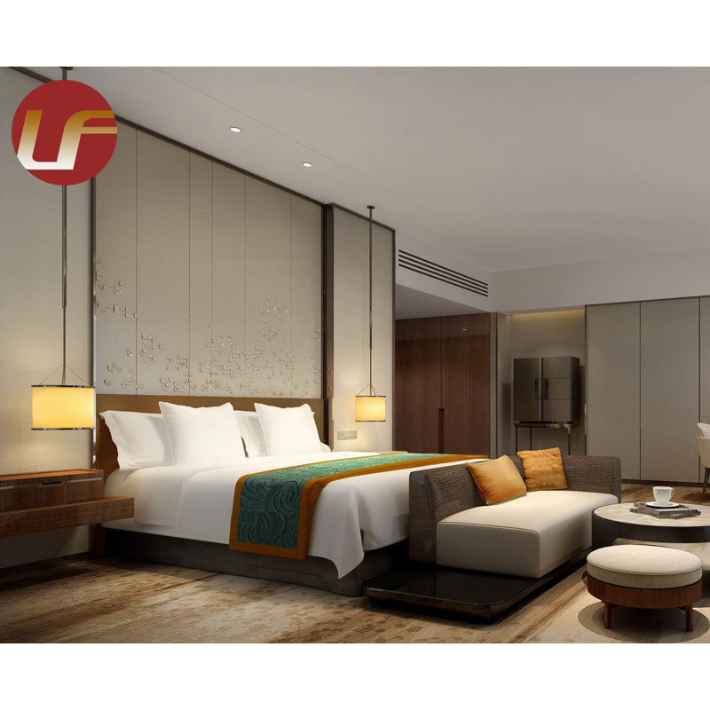 Ensembles de chambre à coucher de meubles d'hôtel de chambre d'hôtes de luxe de meubles modulaires modernes de chambre d'hôtel de 5 étoiles