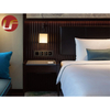 Usine de Guangdong mélamine lit King moderne 4 projet d'appartement hôtel 5 étoiles ensemble complet de meubles de chambre à coucher