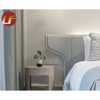 La chambre à coucher en gros imprimée adaptée aux besoins du client de meubles d'hôtel place les ensembles confortables mous de lit d'hôtel