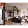 Ensemble de chambre à coucher en bois d'hôtel de projet d'hôtel adapté aux besoins du client avec des meubles de chambre d'hôtel de luxe