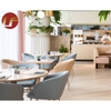 Fourniture d'ensemble de meubles de restaurant d'hôtel en bois moderne personnalisé pour hôtel 5 étoiles