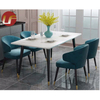 Nouveaux meubles de salle à manger de luxe Tables à manger, ensembles de salle à manger 6 chaises de salle à manger, ensemble de table à manger en marbre moderne